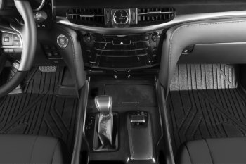 5 999 р. Коврик в салони премиум-класса Kvest (бежевый/серый)  Lexus NX  200T (2015-2024). Увеличить фотографию 7