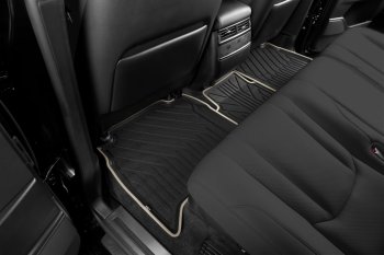 5 349 р. Коврик в салони премиум-класса Kvest (черный/бежевый) Lexus NX 200T (2015-2024). Увеличить фотографию 3