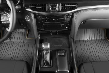 5 999 р. Коврик в салони премиум-класса Kvest (серый/бежевый) Lexus NX 200T (2015-2024). Увеличить фотографию 2