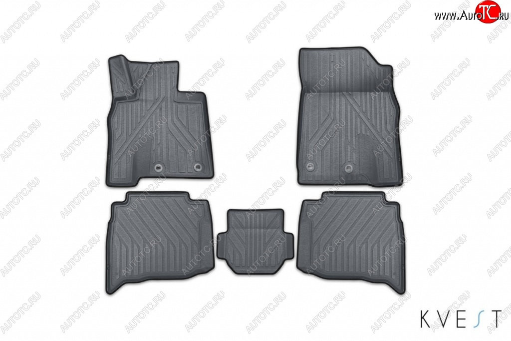 5 999 р. Коврик в салони премиум-класса Kvest (серый/черный)  Lexus NX  200T (2015-2024)