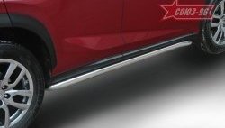 Защита порогов F-Sport Souz-96 (d60) Lexus NX 200 Z10 дорестайлинг (2014-2017)