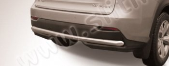 11 249 р. Защита заднего бампера Slitkoff (d57)  Lexus NX  300h (2014-2017) (Нержавейка, Без окраски). Увеличить фотографию 1