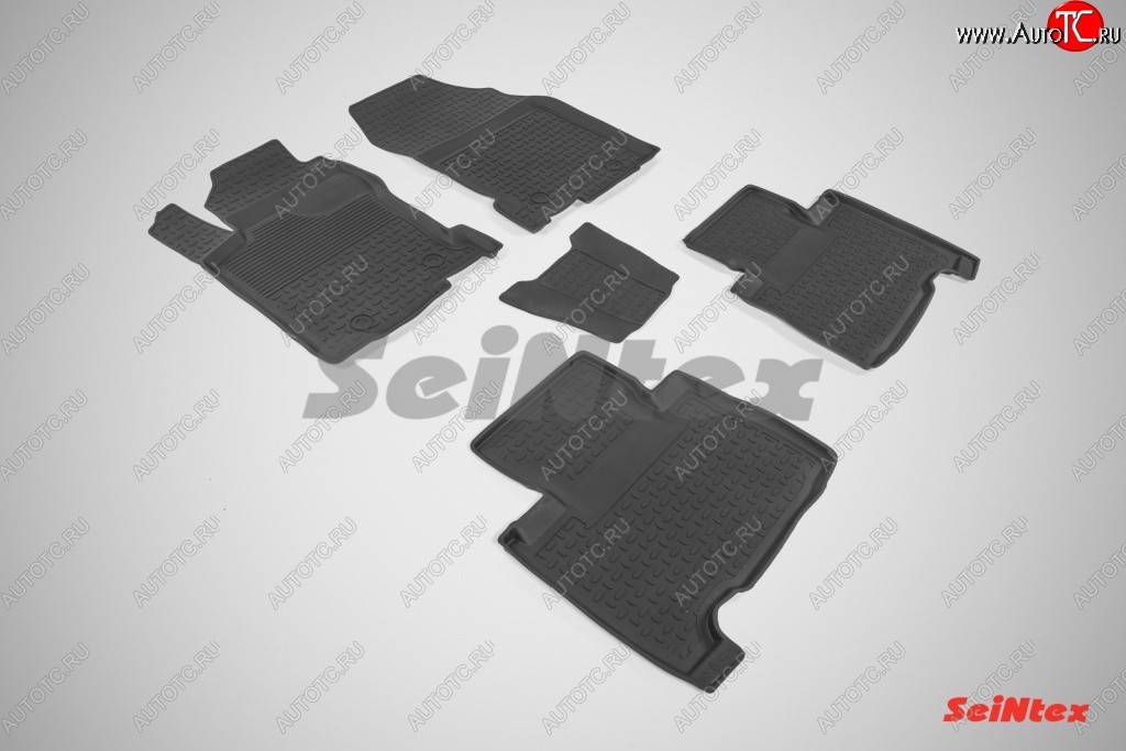 4 749 р. Износостойкие коврики в салон с высоким бортом SeiNtex Premium 4 шт. (резина)  Lexus NX  300h (2014-2017)