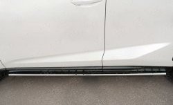 50 949 р. Защита порогов из овальной трубы диаметром 75x42 мм с проступью Russtal  Lexus NX  200 (2014-2017). Увеличить фотографию 4