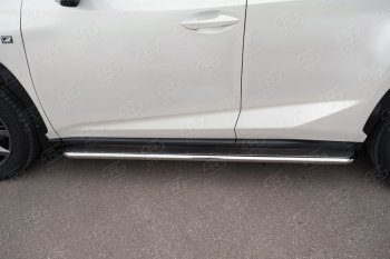 34 999 р. Широкая защита порогов с трубой диаметром 42 мм Russtal v3 Lexus NX 200 Z10 дорестайлинг (2014-2017). Увеличить фотографию 3