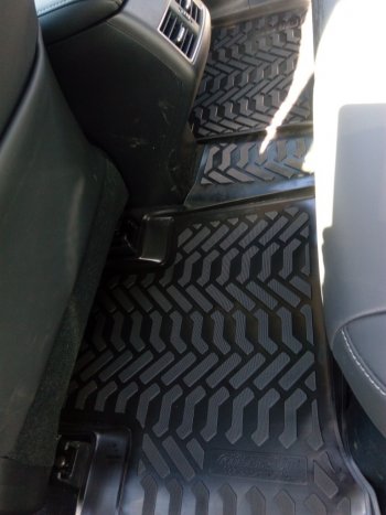 1 999 р. Комплект ковриков в салон Aileron 3D (с подпятником)  Lexus NX  200 (2014-2021). Увеличить фотографию 3