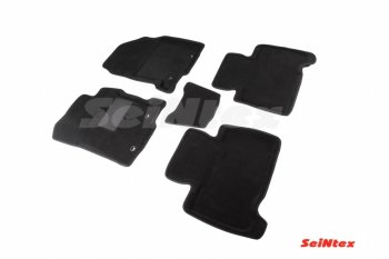 4 999 р. Комплект 3D ковриков в салон Seintex  Lexus NX  200 (2014-2021) (Чёрный). Увеличить фотографию 1