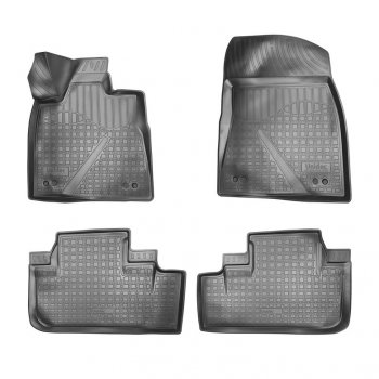 2 599 р. Комплект ковриков в салон Norplast Unidec  Lexus RX ( 450,  350,  200T) (2015-2019) (Цвет: черный). Увеличить фотографию 1