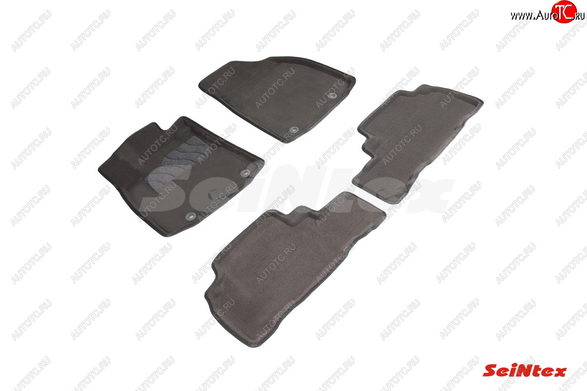 4 299 р. Текстильные 3D коврики в салон SEINTEX серые  Lexus RX  350 (2008-2015)