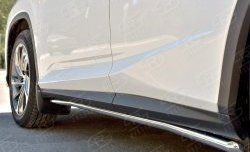 13 849 р. Защита порогов из круглой трубы диаметром 42 мм Russtal  Lexus RX  200T (2015-2017). Увеличить фотографию 3