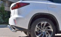 15 649 р. Защита заднего бампера диаметром 63 мм с изгибом Russtal Lexus RX 200T AL20 дорестайлинг (2015-2017). Увеличить фотографию 4