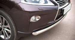 14 799 р. Одинарная защита переднего бампера диаметром 63 мм Russtal  Lexus RX ( 350,  450H,  270) (2008-2012). Увеличить фотографию 2