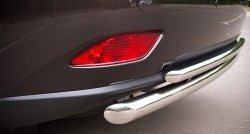 16 999 р. Защита заднего бампера (Ø63 и 42 мм, с подъемом (дуга), нержавейка) Russtal  Lexus RX ( 350,  450H,  270) (2008-2012). Увеличить фотографию 2