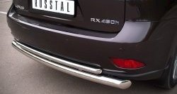 15 999 р. Защита заднего бампера (Ø76 и 42 мм с перемычками, нержавейка) Russtal  Lexus RX ( 350,  450H,  270) (2008-2012). Увеличить фотографию 3