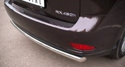 15 999 р. Одинарная защита заднего бампера из трубы диаметром 63 мм Russtal  Lexus RX ( 350,  450H,  270) (2008-2012). Увеличить фотографию 3