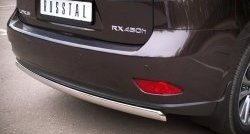 16 849 р. Защита заднего бампера (Ø75x42 мм, нержавейка) Russtal  Lexus RX ( 350,  450H,  270) (2008-2012). Увеличить фотографию 3