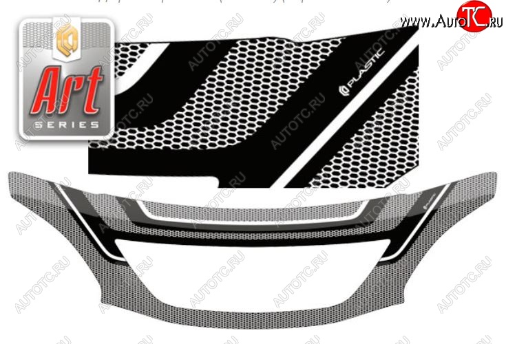 3 379 р. Дефлектор капота CA-Plastiс exclusive  Lexus RX ( 330,  300,  400H) (2003-2009) (Серия Art черная)