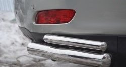 17 599 р. Защита заднего бампера (2 трубы Ø76 и 42 мм уголки, нержавейка) Russtal  Lexus RX ( 330,  300,  350) (2003-2006). Увеличить фотографию 3