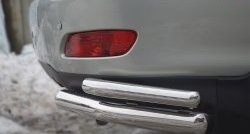20 999 р. Защита заднего бампера (2 трубы Ø63 и 42 мм уголки, нержавейка) Russtal  Lexus RX  330 (2003-2006). Увеличить фотографию 4