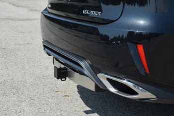 17 899 р. Фаркоп Petroil Tuning (съемный квадрат, с нержавеющей пластиной, F-Sport, кроме Long) Lexus RX 350 AL20 дорестайлинг (2015-2019) (Без заглушки ). Увеличить фотографию 3