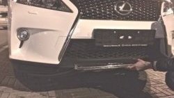 21 599 р. Накладка на передний бампер CT v4 v4 Lexus RX 350 AL10 дорестайлинг (2008-2012) (Неокрашенная). Увеличить фотографию 2