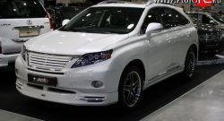 13 349 р. Накладка JAOS на передний бампер Lexus RX 350 AL10 дорестайлинг (2008-2012) (Неокрашенная). Увеличить фотографию 2