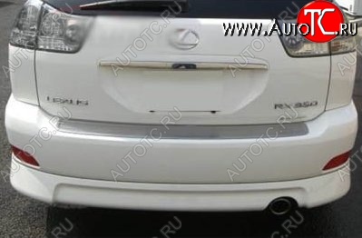 7 199 р. Накладка на задний бампер СТ v1 Lexus RX 350 AL10 дорестайлинг (2008-2012) (Неокрашенная)