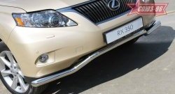 Защита переднего бампера одинарная Souz-96 (d60). Lexus RX 350 AL10 дорестайлинг (2008-2012)
