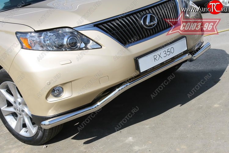 15 929 р. Защита переднего бампера одинарная Souz-96 (d60).  Lexus RX  350 (2008-2012)