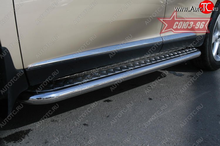 20 159 р. Защита порогов с алюминиевым листом Souz-96  Lexus RX  350 (2008-2012)