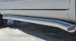 13 849 р. Защита порогов из круглой трубы диаметром 63 мм Russtal Lifan X60 1-ый рестайлинг (2015-2016) (Защита порогов с со скосами на торцах (вариант 1)). Увеличить фотографию 4