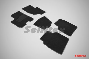 3 089 р. Комплект ворсовых ковриков в салон LUX Seintex  Lifan X60 (2011-2024) (Чёрный). Увеличить фотографию 1