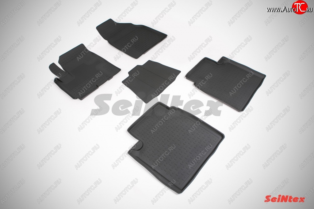 4 299 р. Износостойкие коврики в салон с высоким бортом SeiNtex Premium 4 шт. (резина) Lifan X60 дорестайлинг (2011-2015)