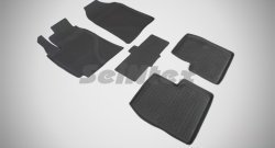 4 299 р. Износостойкие коврики в салон с высоким бортом SeiNtex Premium 4 шт. (резина)  Lifan Solano (2010-2016). Увеличить фотографию 1