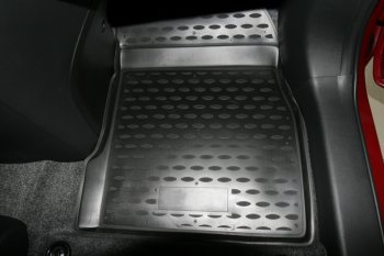 2 099 р. Коврики в салон (чёрные) Element  Mazda 2/Demio  DE (2007-2014). Увеличить фотографию 4