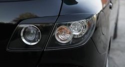 799 р. Реснички на фонари RA  Mazda 3/Axela  BK (2003-2009) (Неокрашенные). Увеличить фотографию 1