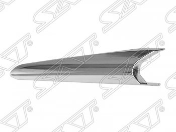 659 р. Левый молдинг на передний бампер SAT (хром)  Mazda 3/Axela  BM (2013-2019) (Неокрашенный). Увеличить фотографию 1