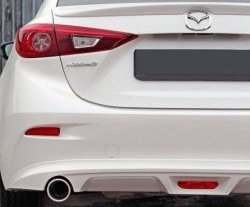 7 199 р. Диффузор заднего бампера Sport v1  Mazda 3/Axela  BM (2013-2016) (Неокрашенная). Увеличить фотографию 2