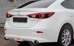 Диффузор заднего бампера Sport v1 Mazda (Мазда) 3/Axela (ахелла)  BM (2013-2016) BM дорестайлинг, хэтчбэк