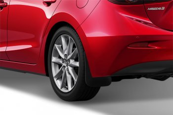 339 р. Задние брызговики Frosch Mazda 3/Axela BM дорестайлинг, хэтчбэк (2013-2016). Увеличить фотографию 1