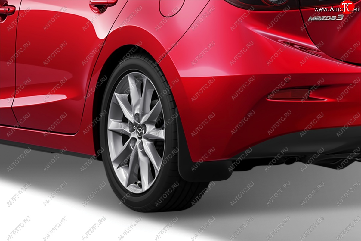 339 р. Задние брызговики Frosch Mazda 3/Axela BM дорестайлинг, хэтчбэк (2013-2016)