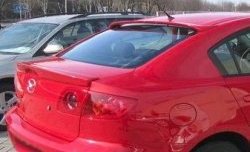 4 599 р. Козырёк на заднее стекло CT v2 Mazda 3/Axela BK дорестайлинг седан (2003-2006) (Неокрашенный). Увеличить фотографию 2