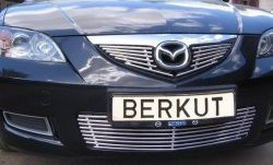 5 399 р. Декоративная вставка воздухозаборника Berkut Mazda 3/Axela BK дорестайлинг седан (2003-2006). Увеличить фотографию 1