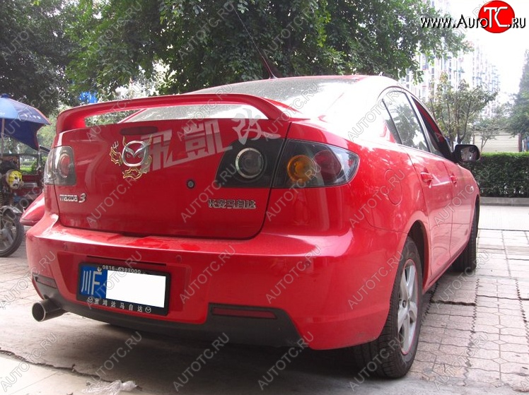 4 149 р. Спойлер KENSTYLE EDITION Mazda 3/Axela BK дорестайлинг седан (2003-2006) (Неокрашенный)
