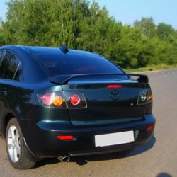 4 149 р. Спойлер RAVEN STYLE Mazda 3/Axela BK дорестайлинг седан (2003-2006) (Неокрашенный). Увеличить фотографию 2