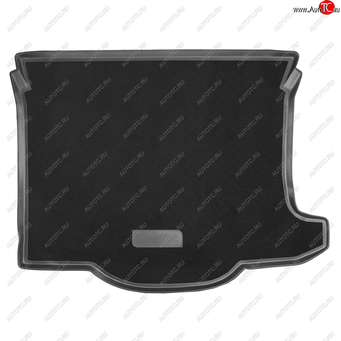2 579 р. Комбинированый коврик багажника Unidec  Mazda 3/Axela  BK (2003-2009) (Чёрный)