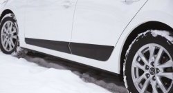 3 699 р. Молдинги RA Mazda 3/Axela BM дорестайлинг седан (2013-2016) (Поверхность глянец под окраску, Неокрашенные). Увеличить фотографию 1