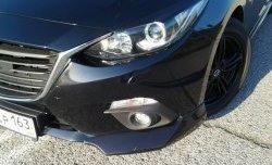 3 889 р. Клыки на передний бампер Style Mazda 3/Axela BM дорестайлинг седан (2013-2016) (Неокрашенные). Увеличить фотографию 3