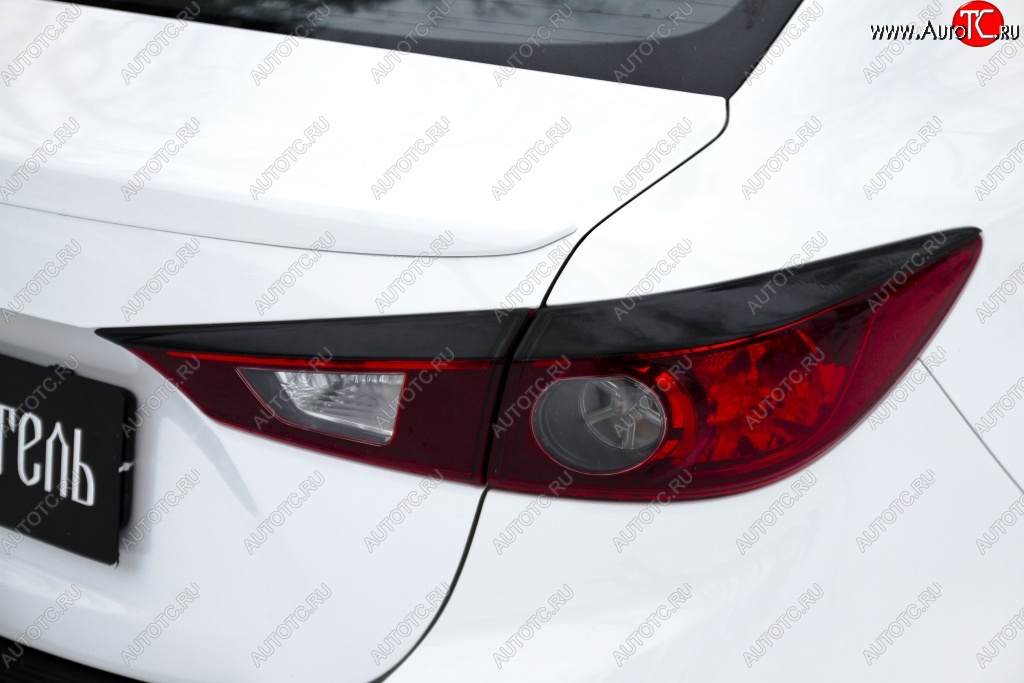 979 р. Реснички на фонари RA  Mazda 3/Axela  BM (2013-2016) (Неокрашенные)
