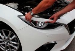 999 р. Реснички на фары Sport  Mazda 3/Axela  BM (2013-2016) (Неокрашенные). Увеличить фотографию 2
